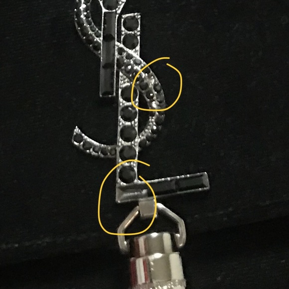 YSL SAINT LAURENT. Authentic Black Velvet Bag - Picture 8 of 8